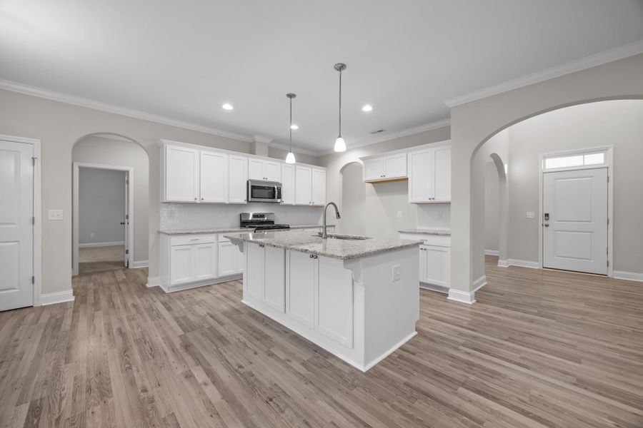 Furnished interior view inside a new home in Arbor Hills South II, Greenville (Image 9). Furnished interior view inside a new home in Arbor Hills South II, Greenville (Image 9).
