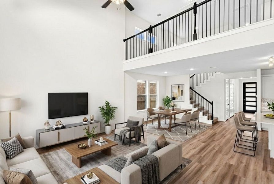 Furnished interior view inside a new home in Santa Rita Ranch, Georgetown (Image 7).