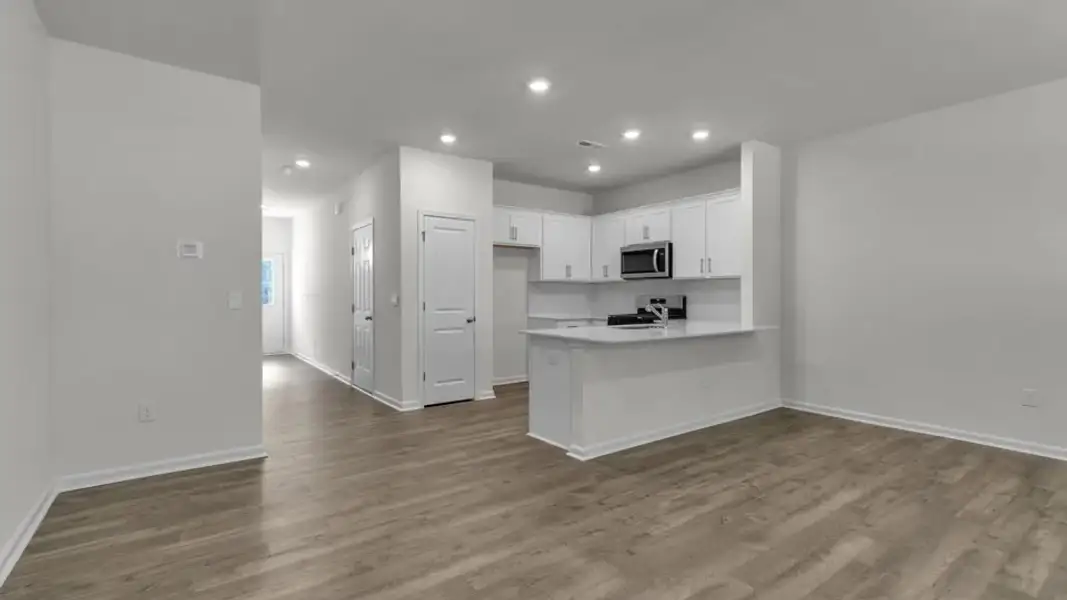 Spacious, unfurnished interior of a new home in The Townes at Prestleigh, Wake Forest (Image 12). Spacious, unfurnished interior of a new home in The Townes at Prestleigh, Wake Forest (Image 12).