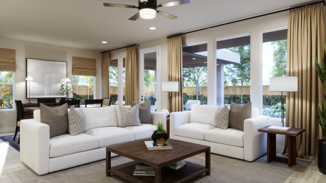 Furnished interior view inside a new home in Freedom at Anthem, Kyle (Image 3).