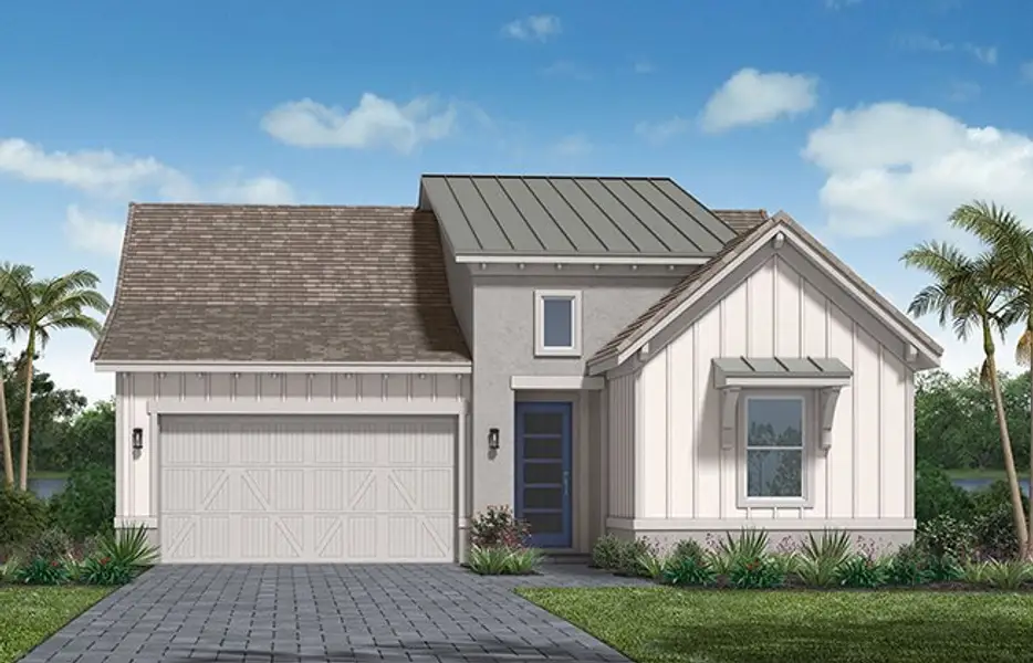 Representative exterior photo of a completed home built from the Hibiscus by Minto Communities in Westlake, Loxahatchee, FL (Image 12). Representative exterior photo of a completed home built from the Hibiscus by Minto Communities in Westlake, Loxahatchee, FL (Image 12).