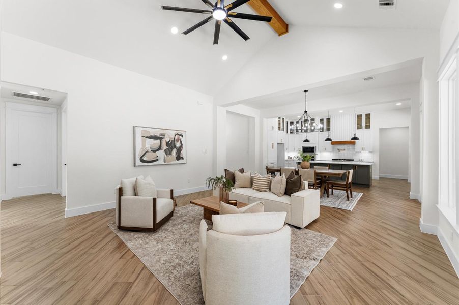 Furnished interior view inside a new home in , Huntsville (Image 11). Furnished interior view inside a new home in , Huntsville (Image 11).