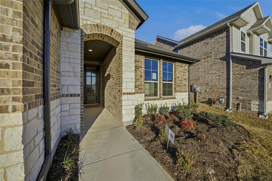 Exterior details and patio area of a home in Morningstar, Aledo (Image 24).