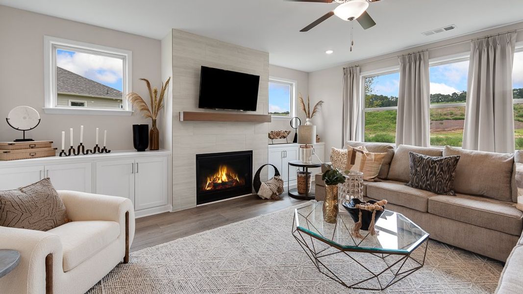 Furnished interior view inside a new home in Stratford Hills, Ball Ground (Image 8). Furnished interior view inside a new home in Stratford Hills, Ball Ground (Image 8).