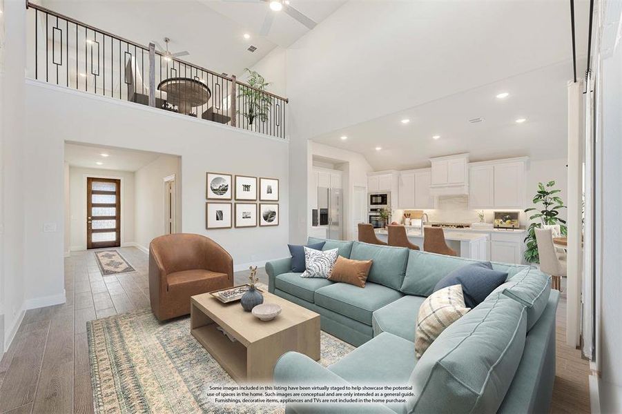 Furnished interior view inside a new home in The Lakes at Parks of Aledo, Aledo (Image 6).