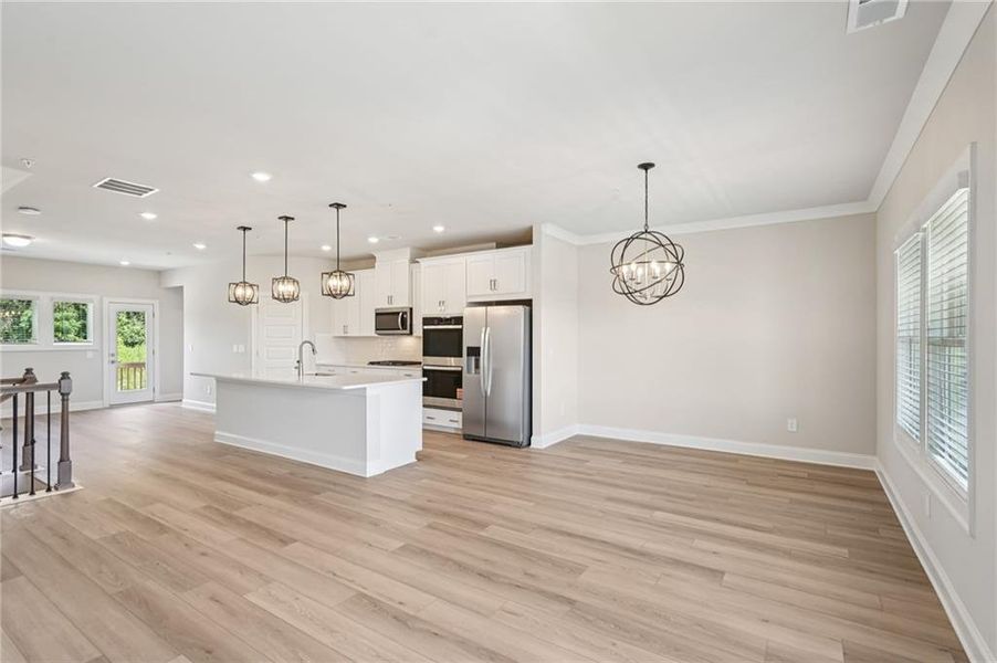 Furnished interior view inside a new home in , Cumming (Image 8).