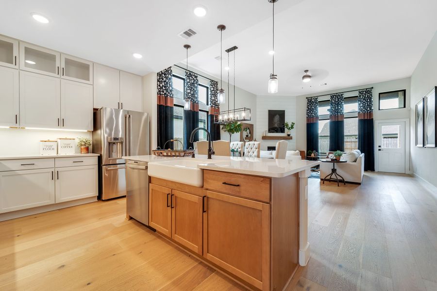 Furnished interior view inside a new home in Massey Oaks, Pearland (Image 6).