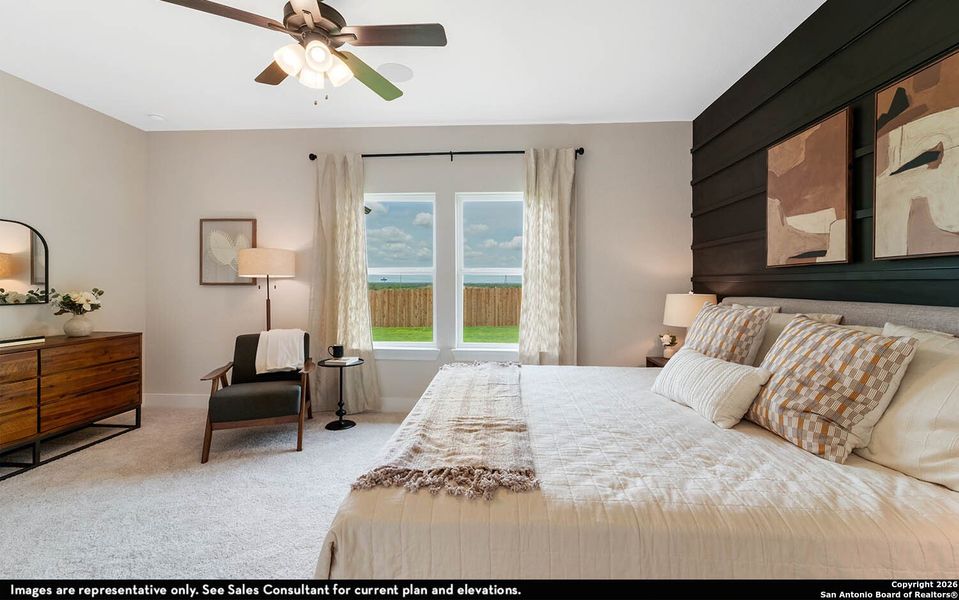 Furnished interior view inside a new home in Morgan Meadows, San Antonio (Image 18).