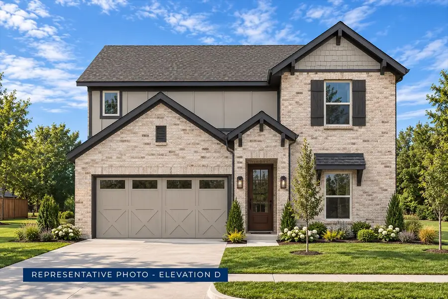Representative exterior photo of a completed home built from the Reagan F by First Texas Homes in Spiritas Ranch, Little Elm, TX (Image 17).