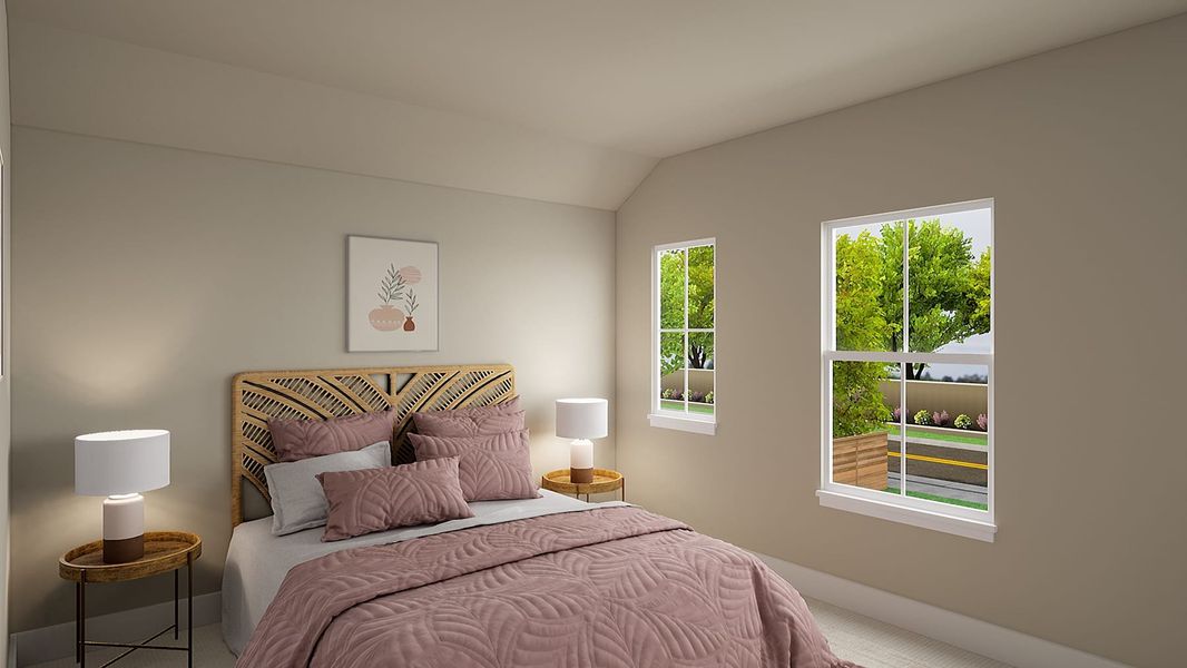 Representative furnished interior of a home built from the Willow by Tri Pointe Homes in Landmark, Denton (Image 11).