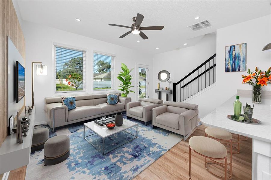 Furnished interior view inside a new home in , Tampa (Image 15).