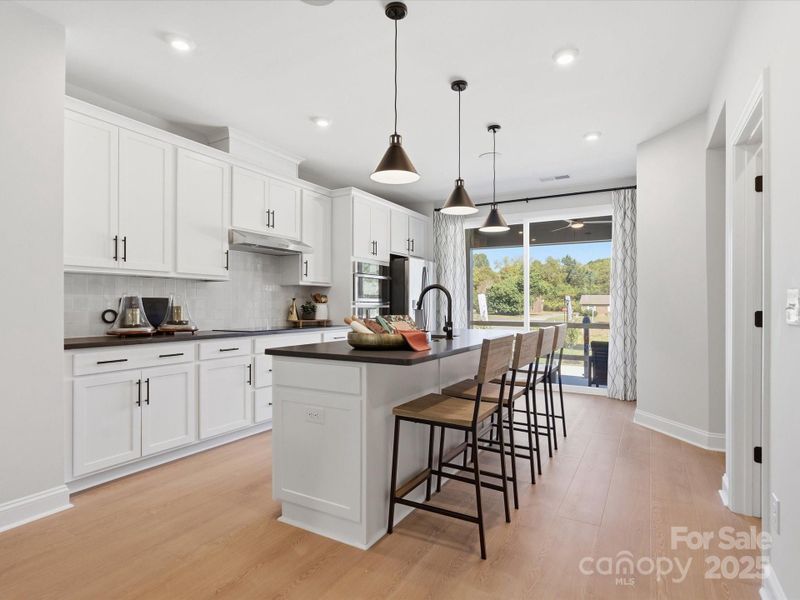 Pendant Lighting Adds Warmth to the Space. *Model Photos | Actual Finishes, Structural Selections, and Orientation May Vary. Pendant Lighting Adds Warmth to the Space. *Model Photos | Actual Finishes, Structural Selections, and Orientation May Vary.