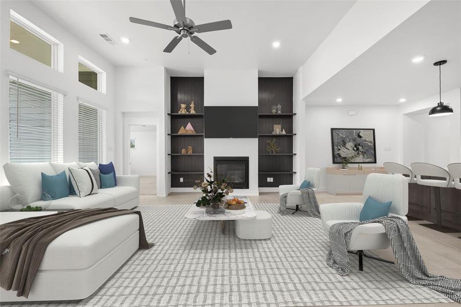 Furnished interior view inside a new home in , Anna (Image 4). Furnished interior view inside a new home in , Anna (Image 4).