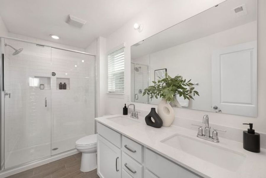 Representative furnished interior of a home built from the Eden by True Homes in Tanglewood East, Angier (Image 17).