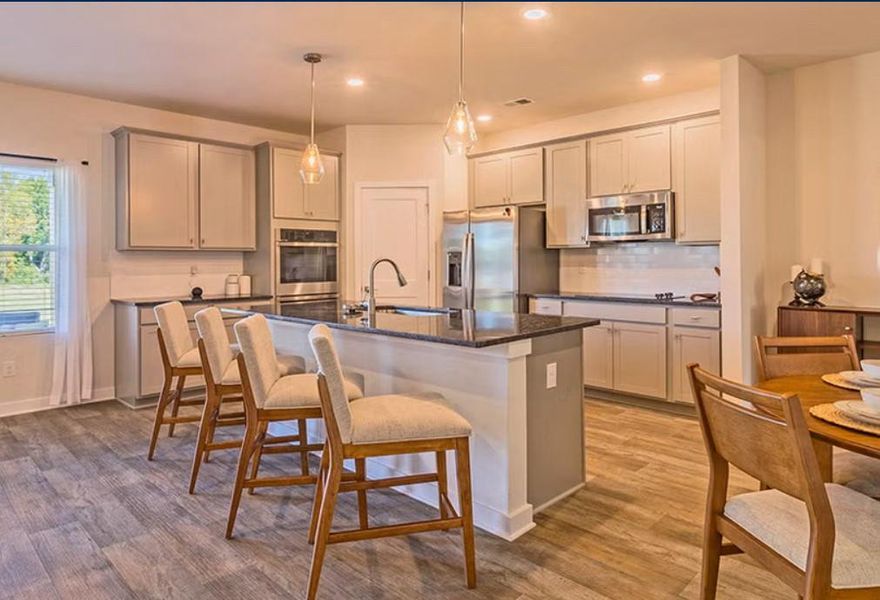 Furnished interior view inside a new home in Conner Springs, Social Circle (Image 3).
