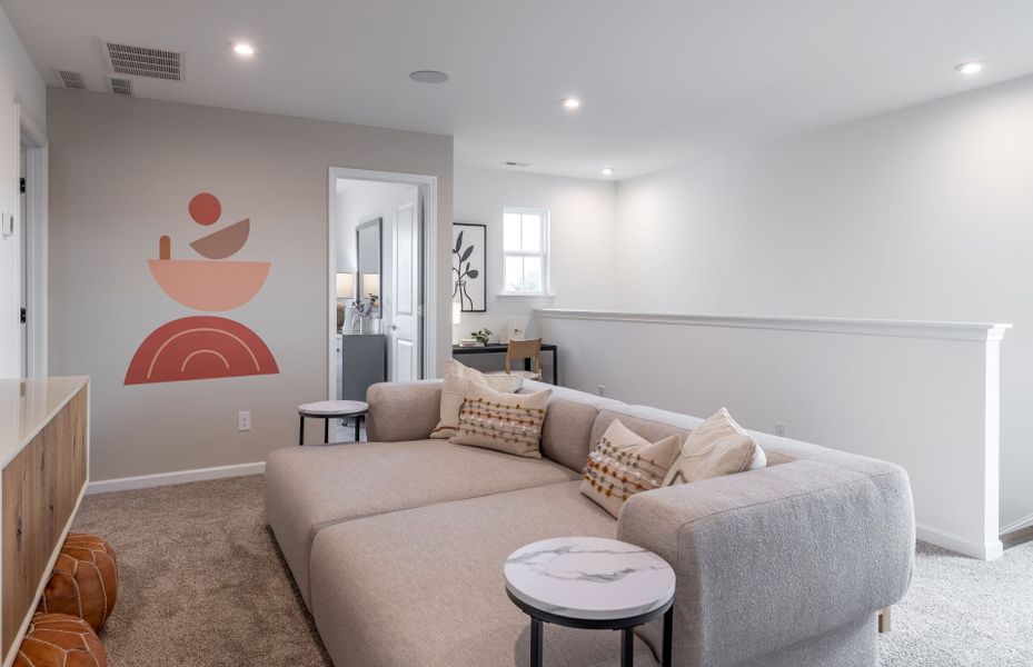 Furnished interior view inside a new home in Parkside Crossing, Charlotte (Image 29).