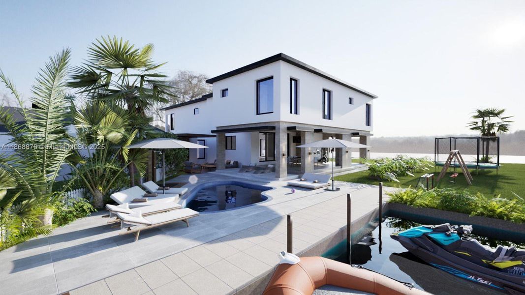 Front exterior of a new home in , Key Colony Beach, FL, highlighting curb appeal (Image 7). Front exterior of a new home in , Key Colony Beach, FL, highlighting curb appeal (Image 7).