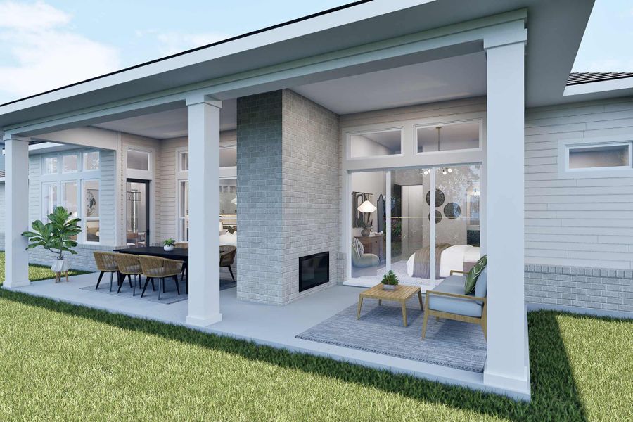 Representative exterior details of a home built from the The Alabaster by David Weekley Homes in Lakeview - Estate Collection, Waller (Image 3). Representative exterior details of a home built from the The Alabaster by David Weekley Homes in Lakeview - Estate Collection, Waller (Image 3).