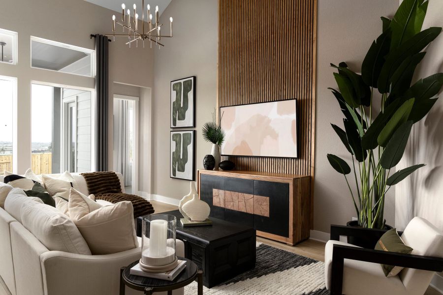 Representative furnished interior of a home built from the McKinney by Tri Pointe Homes in Lariat, Liberty Hill (Image 14).