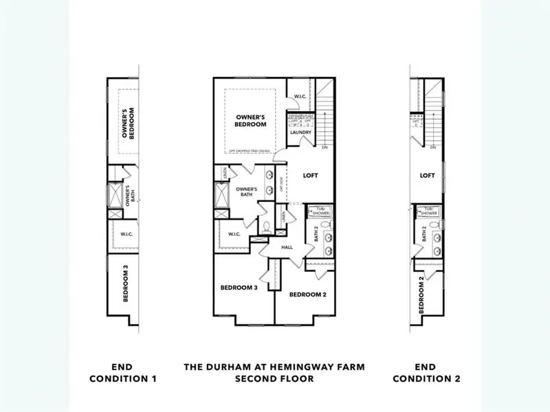 2D floor plan layout of this home in Hemingway, Cumming, GA (Image 3).