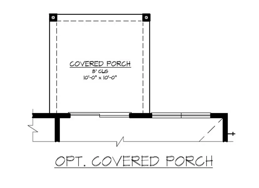 Optional Covered Back Porch