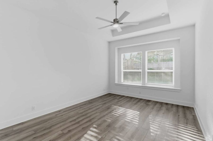 Representative unfurnished interior of a home built from the Shelby by Chesmar Homes in Buffalo Crossing, Cibolo (Image 24).
