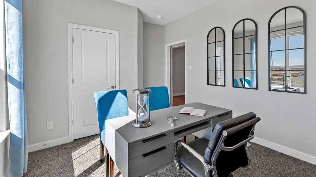 Furnished interior view inside a new home in Bluestem, Rhome (Image 24).