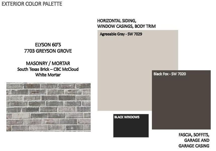 Sample of building materials used in homes in Elyson, Katy (Image 3). Sample of building materials used in homes in Elyson, Katy (Image 3).