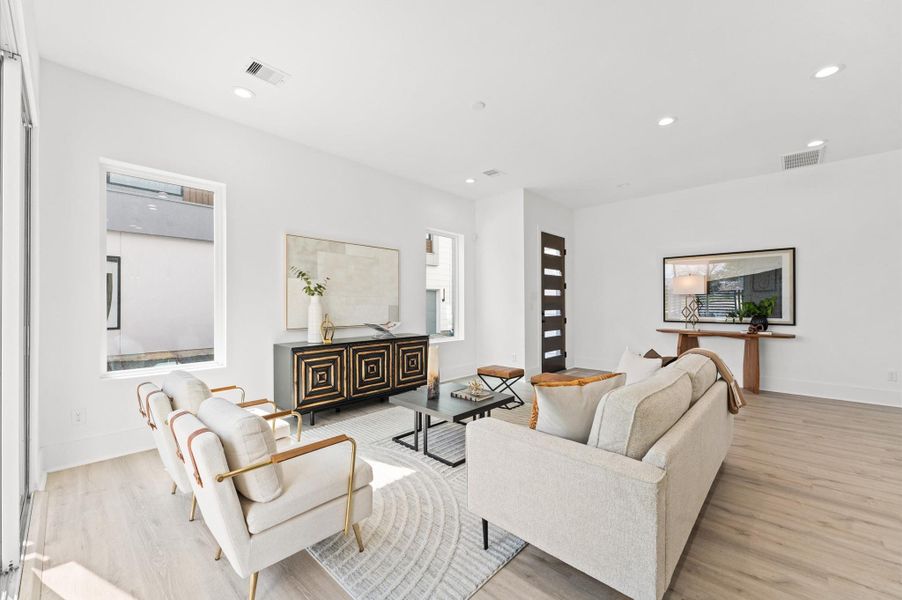 Furnished interior view inside a new home in , Houston (Image 6).