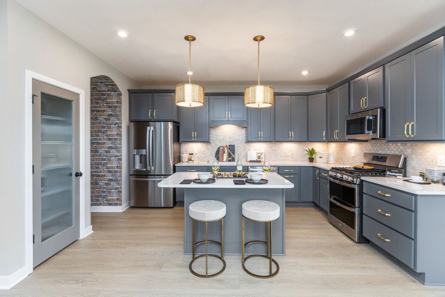 Representative furnished interior of a home built from the Wilmington by Fischer Homes in Easton Park, Dallas (Image 28).