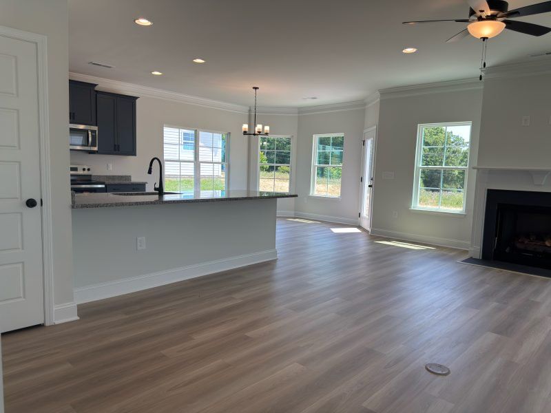 Spacious, unfurnished interior of a new home in Miller's Reserve, Winston-Salem (Image 20).