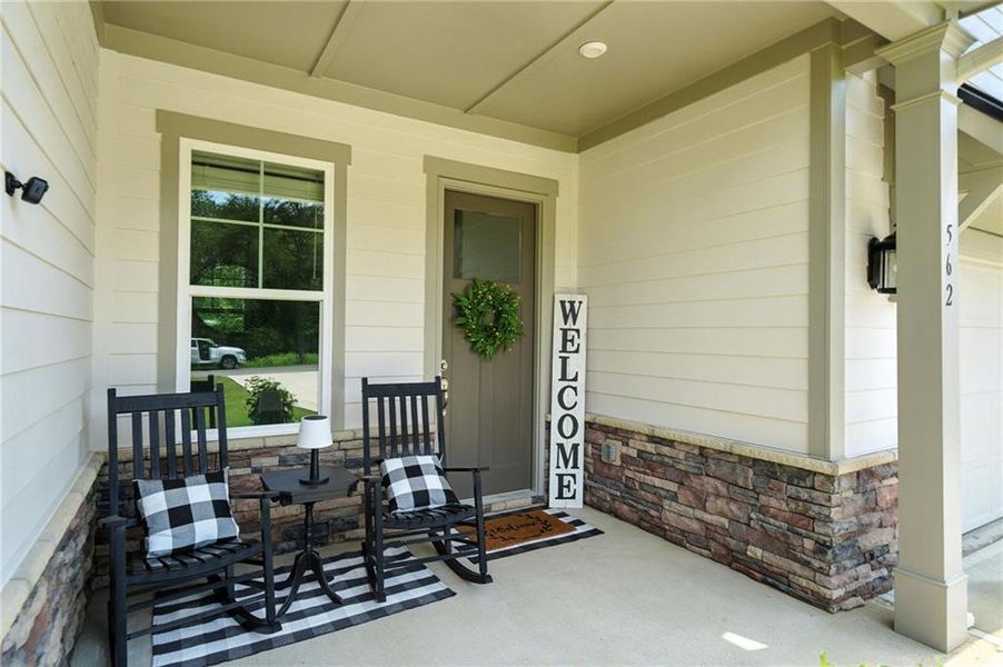 Exterior details and patio area of a home in , Ellijay (Image 4).