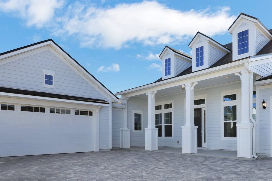 Representative exterior photo of a completed home built from the Stella by Riverside Homes in Hidden Creek at SilverLeaf, St. Augustine, FL (Image 31).
