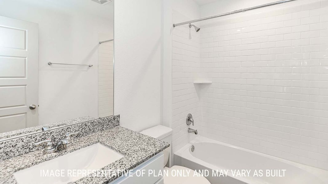 Furnished interior view inside a new home in Reserve at Mallard Lakes, Orange (Image 10).