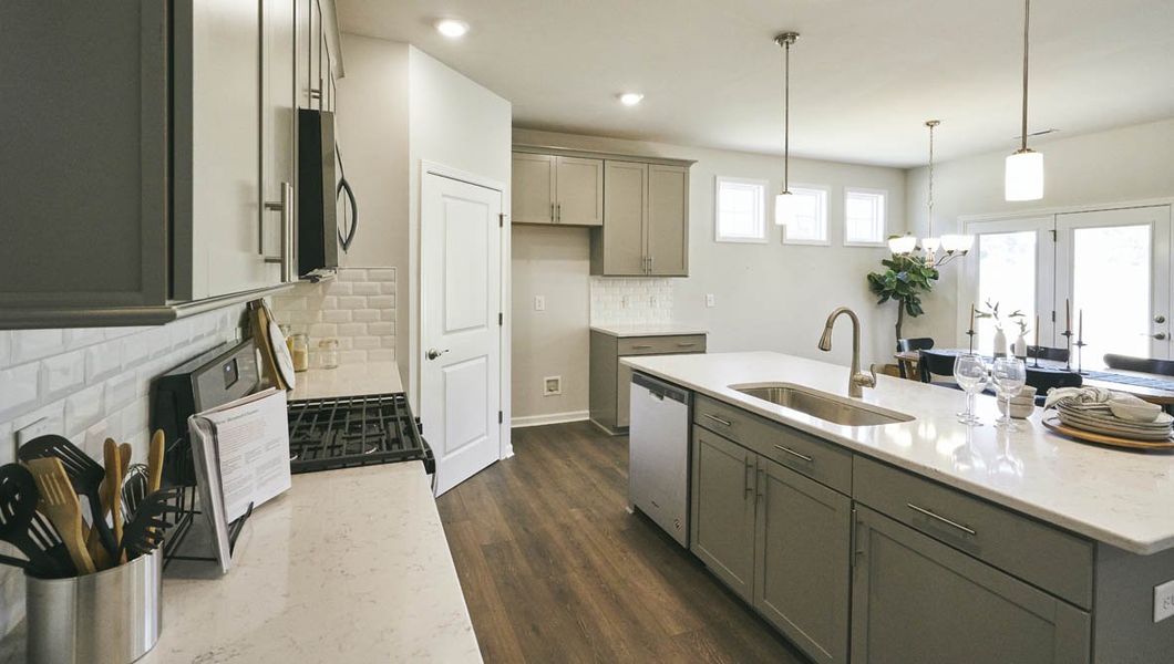 Representative furnished interior of a home built from the Dover by D.R. Horton in Quarry Hills - Freedom, Swepsonville (Image 26).
