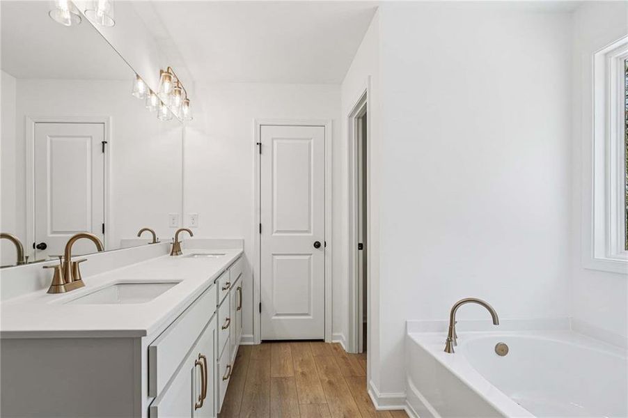 Furnished interior view inside a new home in The Estates at Casteel, Bethlehem (Image 9).