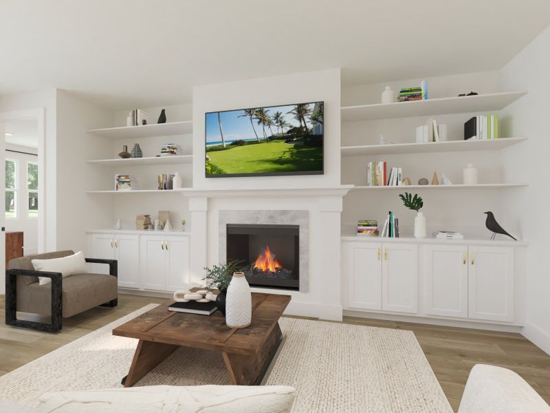Furnished interior view inside a new home in Station Hill - Estate Series, Franklin (Image 4).