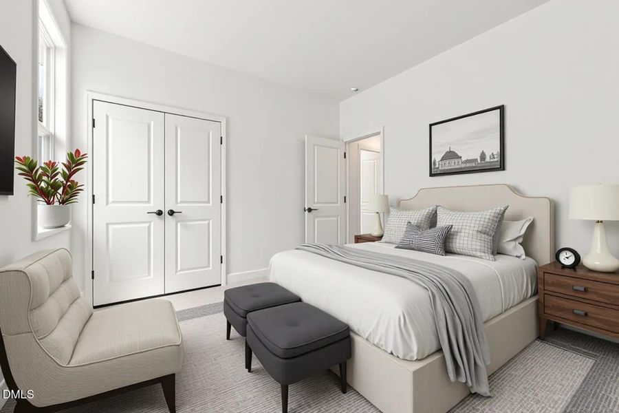 Furnished interior view inside a new home in The Cottages at 78 North, Sanford (Image 27).
