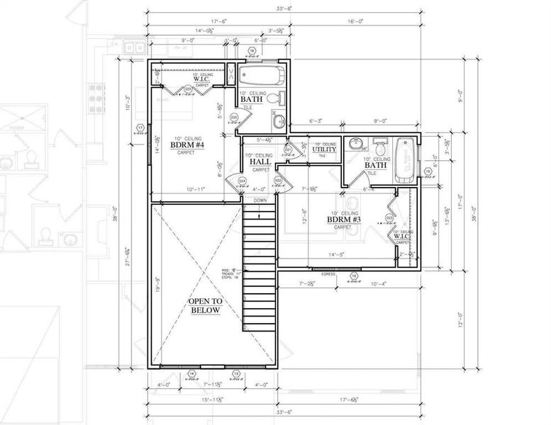 2D floor plan layout of this home in , Flower Mound, TX (Image 3).