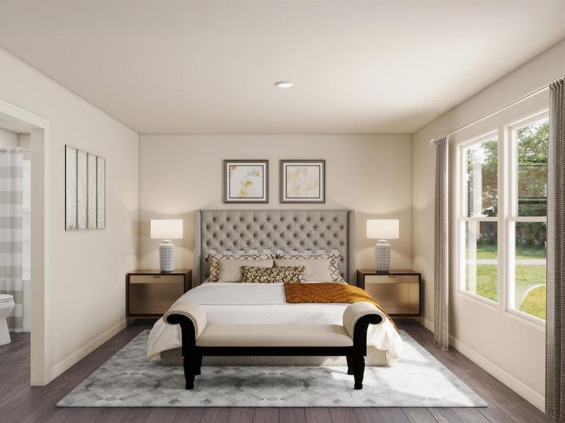 Furnished interior view inside a new home in Milford Farms, Milford (Image 6).