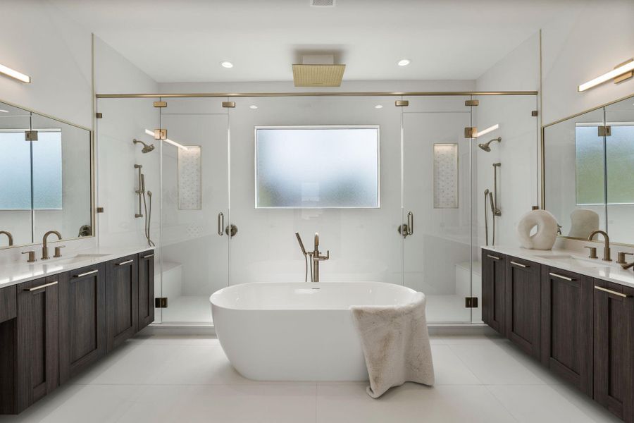 Furnished interior view inside a new home in , Houston (Image 8).