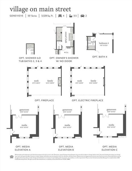 You'll find the optional media room, 4th bath, electric fireplace, shower ILO tub for bath 2 and so much more in this lovely home! You'll find the optional media room, 4th bath, electric fireplace, shower ILO tub for bath 2 and so much more in this lovely home!