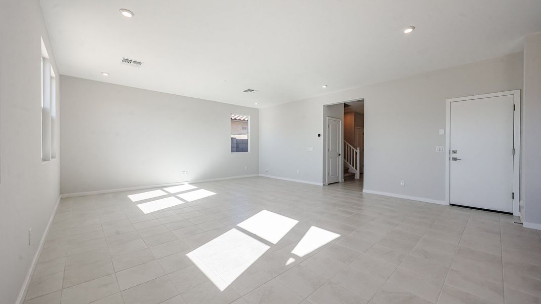 A room with white doors.