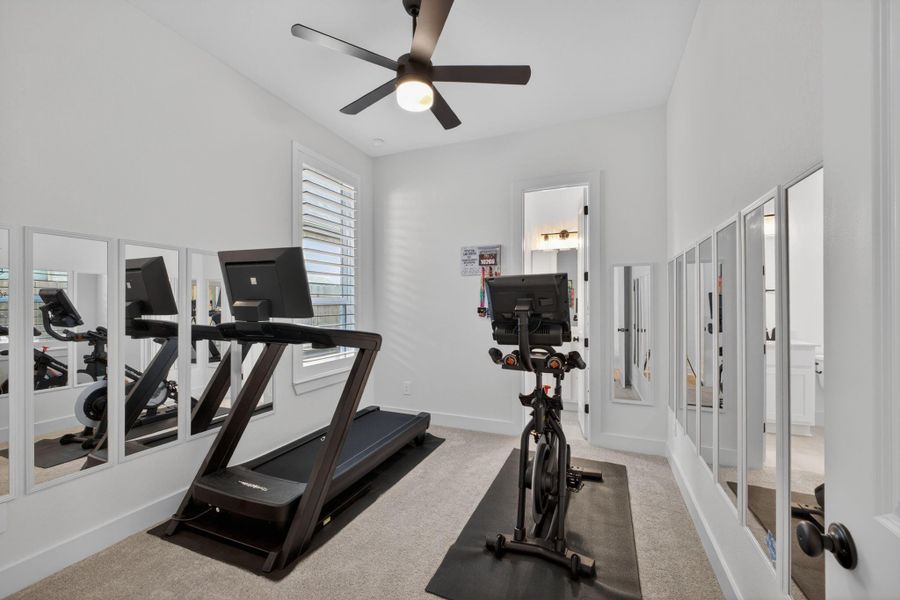 Furnished interior view inside a new home in Cross Creek West, Fulshear (Image 32).