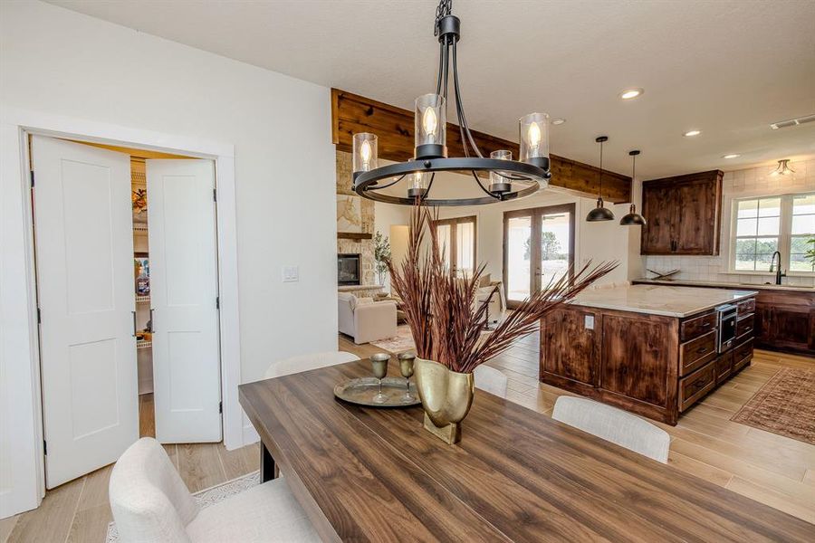 Furnished interior view inside a new home in , Graford (Image 12).