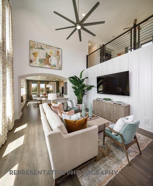 Furnished interior view inside a new home in Meridiana, Manvel (Image 10).