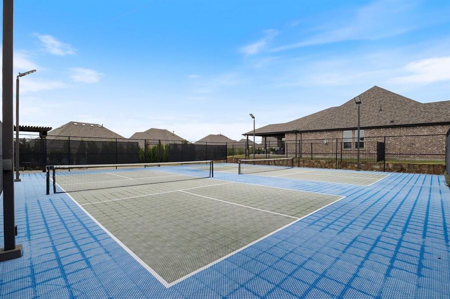 Pickleball courts on property