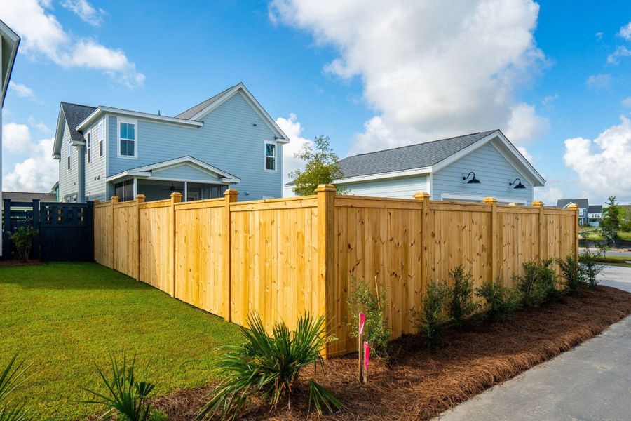 Exterior details and patio area of a home in Nexton, Summerville (Image 22). Exterior details and patio area of a home in Nexton, Summerville (Image 22).