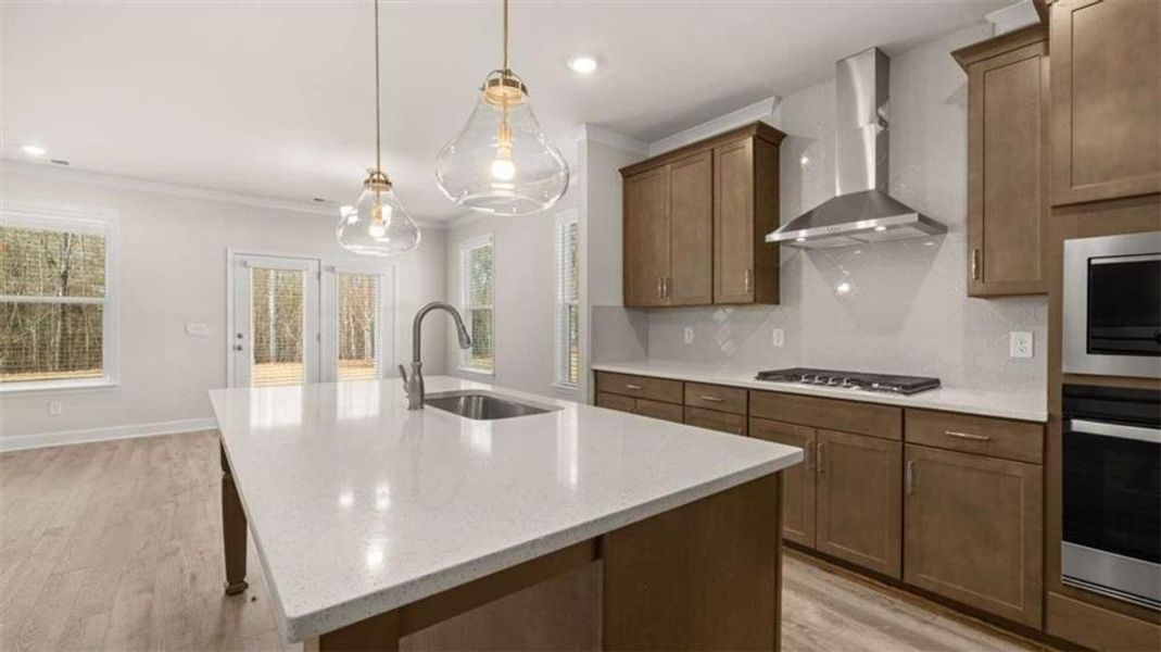 Furnished interior view inside a new home in Heritage Pointe, Senoia (Image 7).