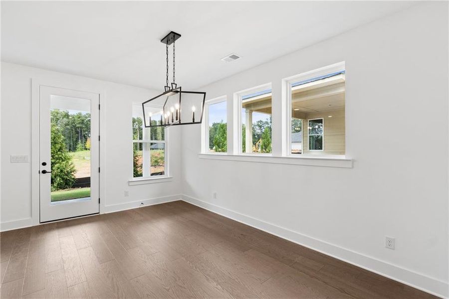 Spacious, unfurnished interior of a new home in Maple Grove at Towne Lake, Woodstock (Image 14). Spacious, unfurnished interior of a new home in Maple Grove at Towne Lake, Woodstock (Image 14).